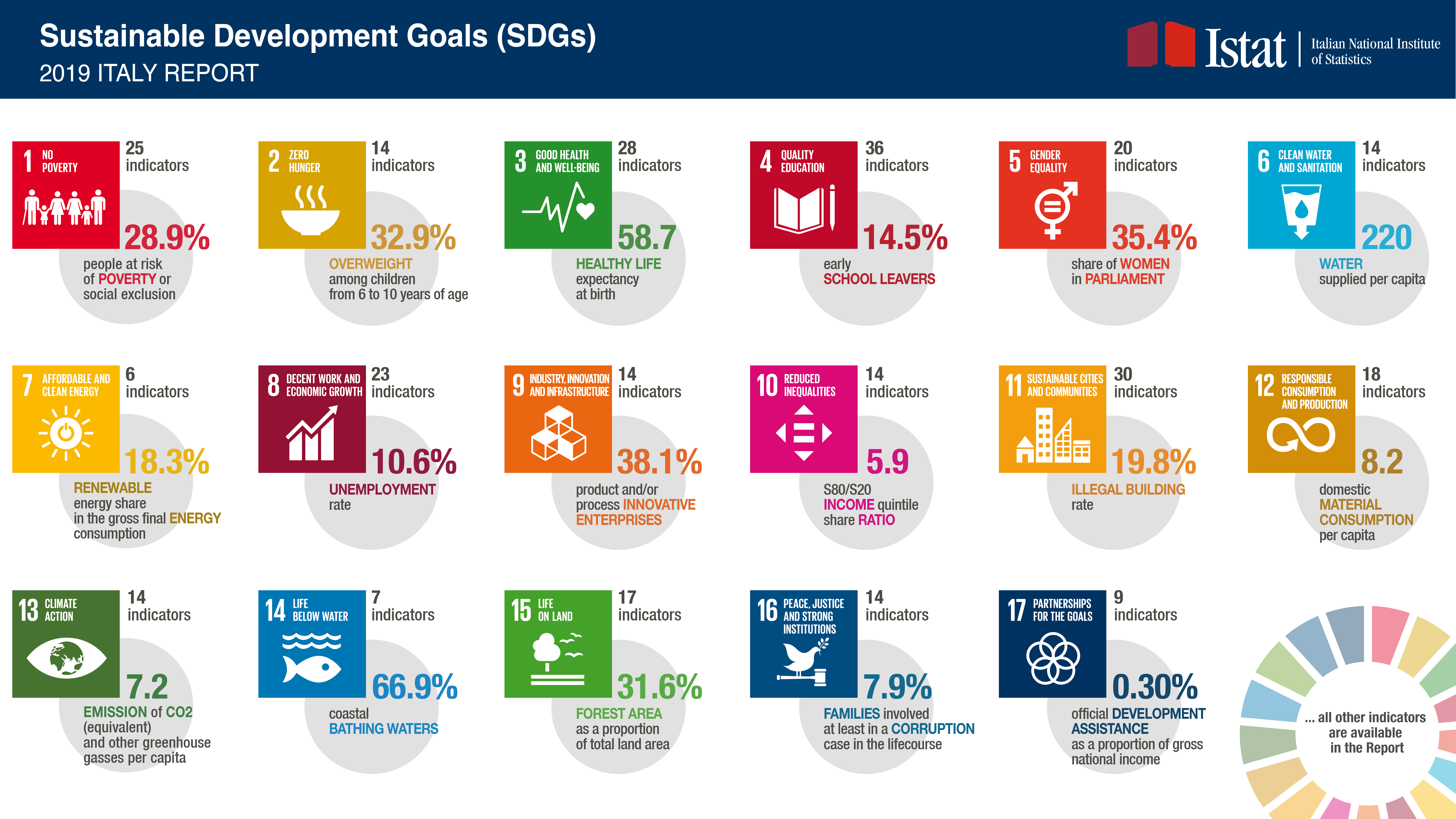 Sdg Report 19 Statistical Information For 30 Agenda In Italy