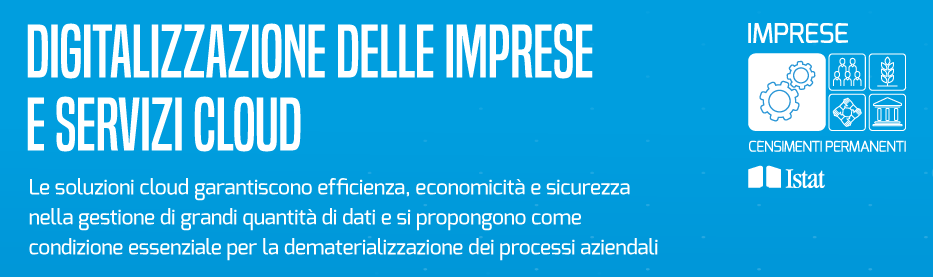 Infografica Digitalizzazione delle imprese e servizi cloud