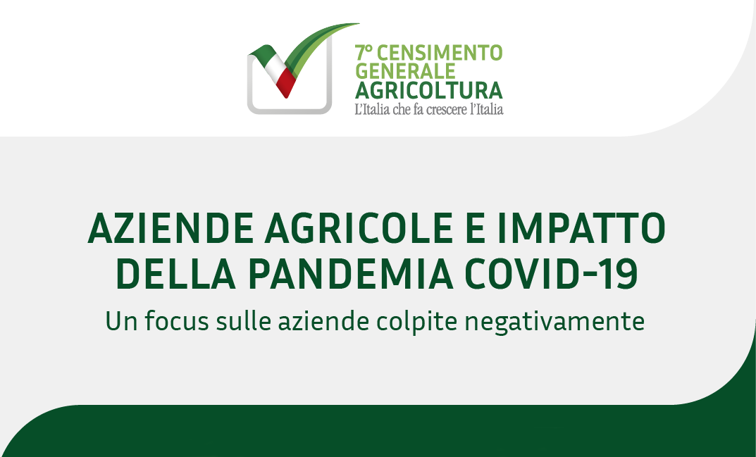 infografica su Aziende agricole e impatto e impatto della pandemia COVID-19